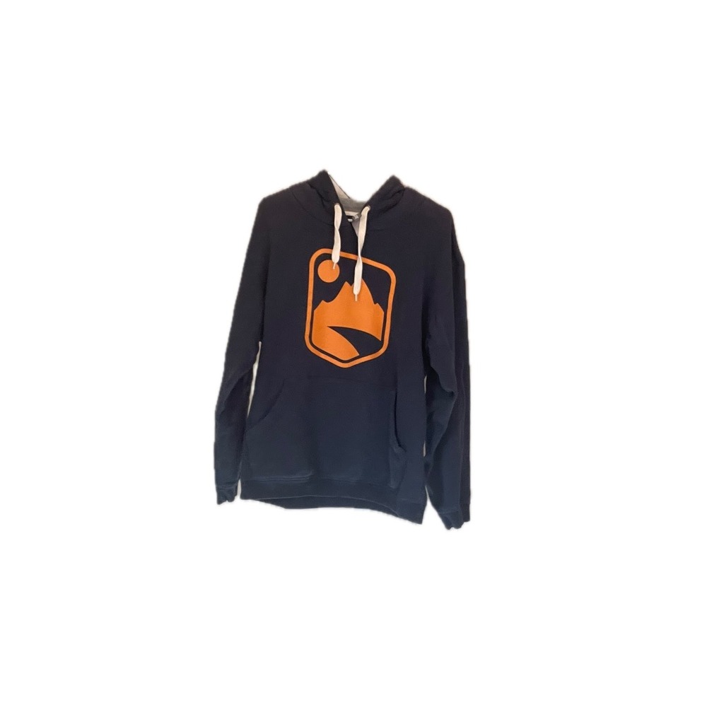 Ouray‎ Mens Mountain Graphic Pullover Hoodie Medium Blue Gorpcore Hiking Outdoor